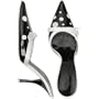 Giuseppe Zanotti black and white patent leather mule