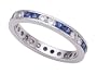 1.20 cttw Karina B(tm) Genuine Sapphire Eternity Band - Platinum, 18kt White or Yellow Gold