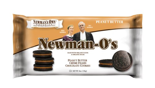 Newman's Own Organics Newman-O's, Peanut Butter, 8-Ounce Packages (Pack of 6)