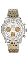 Breitling Navitimer Two Tone Silver Chronograph Dial Mens Watch D2332212/G534