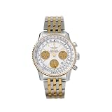Breitling Navitimer Two Tone Silver Chronograph Dial Mens Watch D2332212 G534 