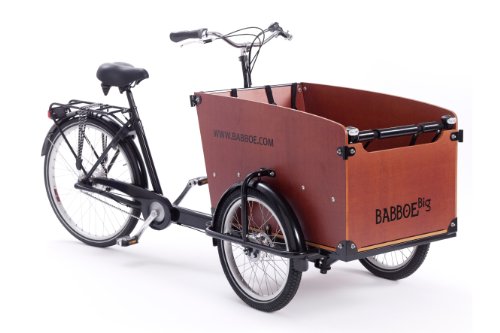 Babboe Tandem Big Transport-Fahrrad schwarz