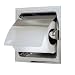 Recessed Toilet Tissue Holder with Lid - Polished Chrome Finish