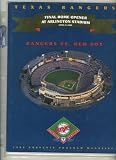 1993 Texas Rangers Program Red Sox Home Opener