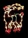 17" Lighted Reindeer Christmas Window Silhouette Decoration