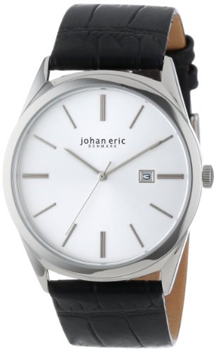 Johan Eric Men's JE8000-04-001 Viborg Stainless Steel Silver Sunray Dial Date Watch Johan Eric Men's JE8000-04-001 Viborg Stainless Steel Silver Sunray Dial Date Watch