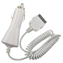 Premium Car (Vehicle) Charger (w/ Built-in charging circuitry) for iPod 3G, iPod 4G, iPod Photo, iPod Mini, 1G Nano, 2G Nano, iPod Video, & iPhone