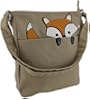 Sleepyville Critters Peeping Fox Canvas Cross Body Bag