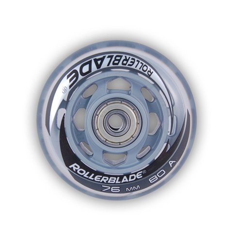 Rollerblade Inline Skate Wheels 76mm 80A w/ SG5 bearings - 8 pack