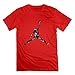 HTAD Men's Michael Jordan Space Jam Logo T-shirt Red Size XL
