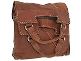 Lucky Brand Abbey Road Fold-Over Tote,Bourbon,one size