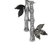 Search : Silver Tone Black Bamboo Bar Style Brooch