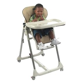Peg Perego Prima Pappa Multi-Position Leatherette High Chair - Tan