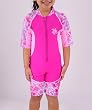 Tuga UPF 50+ Girls Low Tide Short Sleeve Sunsuit (UV Sun Protective)