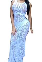 Polyester/Spandex Spring Summer Winter Mermaid Sleeveless Evening Dress 