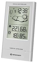 BRESSER Wetterstation TempTrend - Temperaturstation mit Funkuhr und Außensender