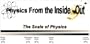 Physics From the Inside - Out