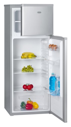 Bomann DT 247 K&uuml;hlschrank / A+ / 233 kWh/Jahr / 170 L K&uuml;hlteil / 45 L Gefrierteil / silber