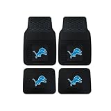 A Set of 4 NFL Universal Fit Front and Rear All-Weather Floor Mats - Detroit Lions by Fan Mats