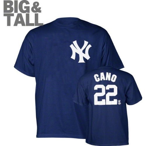 Robinson Cano New York Yankees #24 Big & Tall Name and Number Navy T-Shirt (XXXX-Large)