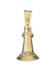 CleverEves 14K Gold Pendant3-D Lighthouse 5.2 - Gram(s)