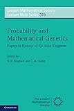 Probability and mathematical genetics