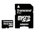 Transcend Extreme-Speed Micro SDHC 8GB Class 10 Speicherkarte mit SD-Adapter