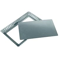 Fox Run Preferred Non-Stick 11 Inch x 7 Inch Loose Bottom Rectangular Tart/Quiche Pan
