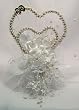 Rope and Pearls Hearts Cake Topper