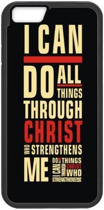Case I can do all things through Christ who strengthens me - Philippians 4:13 - Bible verse iPhone 6 4.7" TPU Laser Technology Back Case