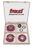 Freud FU100 Futura 2000 Custom Door Making Shaper Cutter Set for 5/8-Inch to 2-1/8-Inch Stock, 1-1/4-Inch Bore