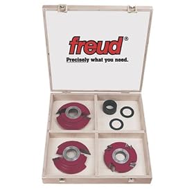 Freud FU100 Futura 2000 Custom Door Making Shaper Cutter Set for 5/8-Inch to 2-1/8-Inch Stock, 1-1/4-Inch Bore