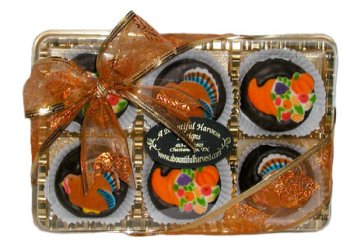 Thanksgiving Themed Belgian Dark Chocolate Covered Oreo