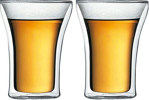The beer glasses keep the beer