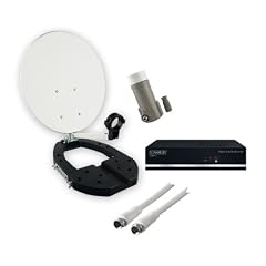 Schwaiger Sat 3410 digitale Camping Sat Anlage (Sat Receiver, Single LNB, 35cm Spiegel, F-Anschlusskabel 5m)