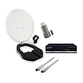 Schwaiger Sat 3410 digitale Camping Sat Anlage (Sat Receiver, Single LNB, 35cm Spiegel, F-Anschlusskabel 5m)