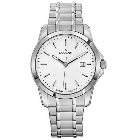 Dugena Herren-Armbanduhr XL Basic Analog Edelstahl 4460450 Preisvergleich