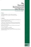 Harvard Environmental Law Review