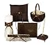 Hortense B. Hewitt Wedding Accessories 6-Piece Set, Mocha Dream