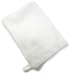 Aquis Microfiber Facial and Body Mitt, White (Pack of 4)