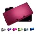 RED (PINK TONE) Nintendo 3DS FULL Aluminum Metal Case Protector Cover + Free Screen Protectors (Many Colors Available), RED (PINK TONE)