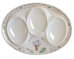 Pfaltzgraff Flower Garden Spoon Rest with 3 Holders