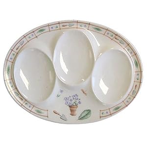 Pfaltzgraff Flower Garden Spoon Rest with 3 Holders