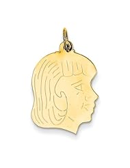 14K Girl Head Charm Cyber Monday Special