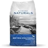 Diamond Naturals Dry Food for Adult Dog, Beef and Rice Formula, 40 Pound Bag
