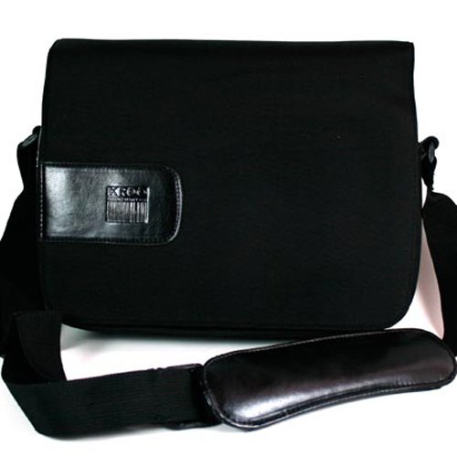 Kroo Messenger Bag for Netbook up to 10-Inch (Black)