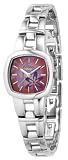 Fossil ES1446 Ladies Stainless Steel Bracelet Watch with Pink Floral Analog Dial