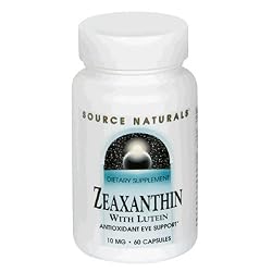 Source Naturals Zeaxanthin with Lutein 10mg, 60 Capsules (Pack of 2)