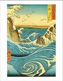 Navaro Rapids 1855, Art Poster by Utagawa Hiroshige, size 14 x 11