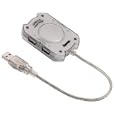 Hama USB 2.0 Hub 1:4, Silber, Bus-powered